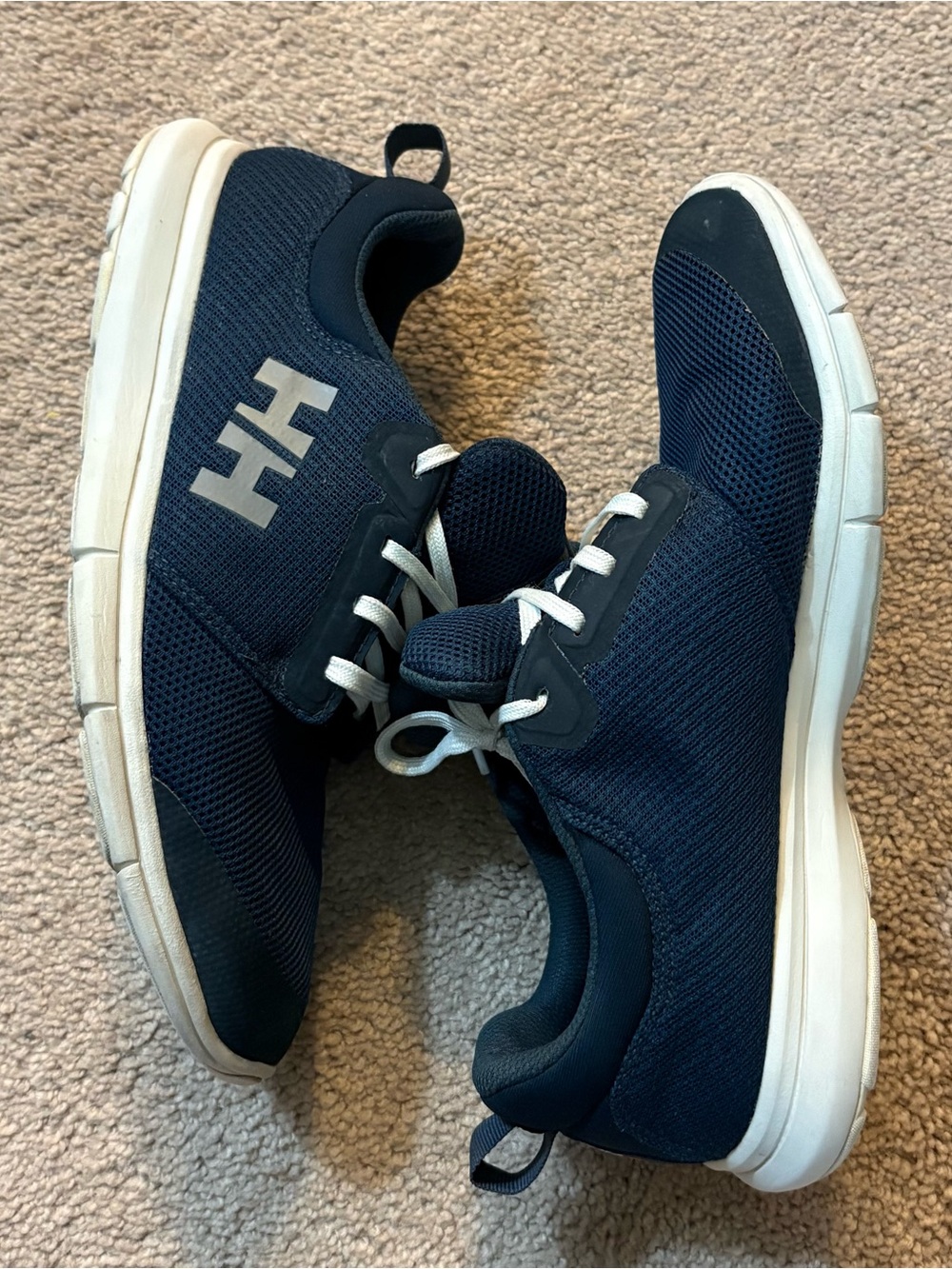 Helly Hansen Men’s Navy Mesh Feathering Boat Sailing Walking Sneakers Shoes, 8.5
